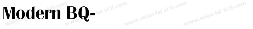 Modern BQ字体转换